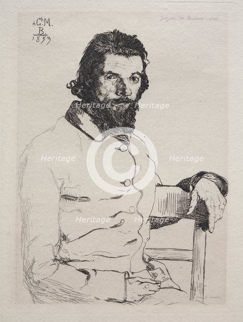 Charles Méryon, 1884. Creator: Félix Bracquemond (French, 1833-1914); Gazette des Beaux-Arts.