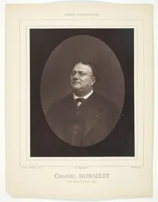 Charles Monselet, c. 1876. Creator: Etienne Carjat