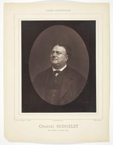 Charles Monselet, c. 1876. Creator: Etienne Carjat