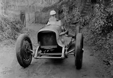 Charles Mortimer driving an offset-bodied single-seater MG KN Special, c1930s Artist: Bill Brunell