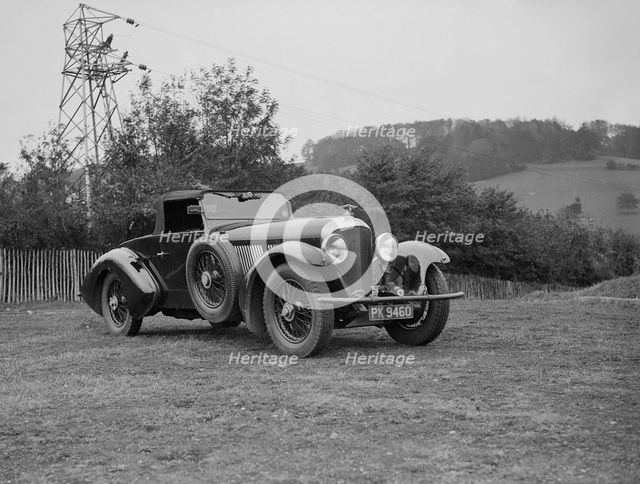 Charles Mortimer's Barker-bodied 2-seater Bentley, c1930s Artist: Bill Brunell.