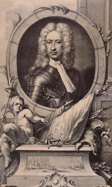 Charles Mordaunt, Earl of Peterborough and Monmouth, English soldier, c1740 (1894). Artist: Jacobus Houbraken