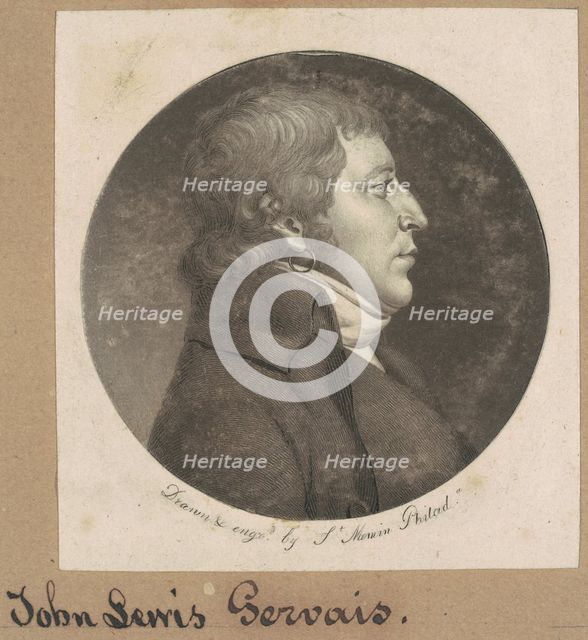 Charles N. D. Gervais, 1800. Creator: Charles Balthazar Julien Févret de Saint-Mémin.