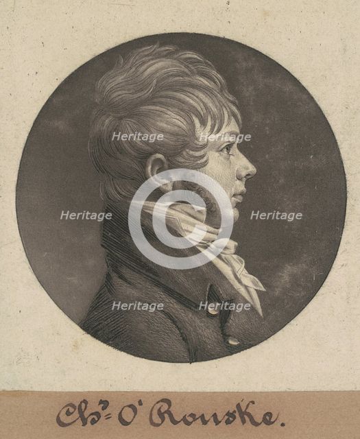 Charles O'Rourke, 1804. Creator: Charles Balthazar Julien Févret de Saint-Mémin.