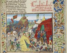 Charles of Blois captured at the Battle of La Roche-Derrien, ca 1470-1475. Creator: Liédet, Loyset (1420-1479)