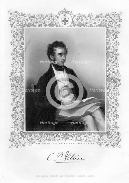 Charles Pelham Villiers (1802-1898), British lawyer and politician, 19th century.Artist: J Cochran