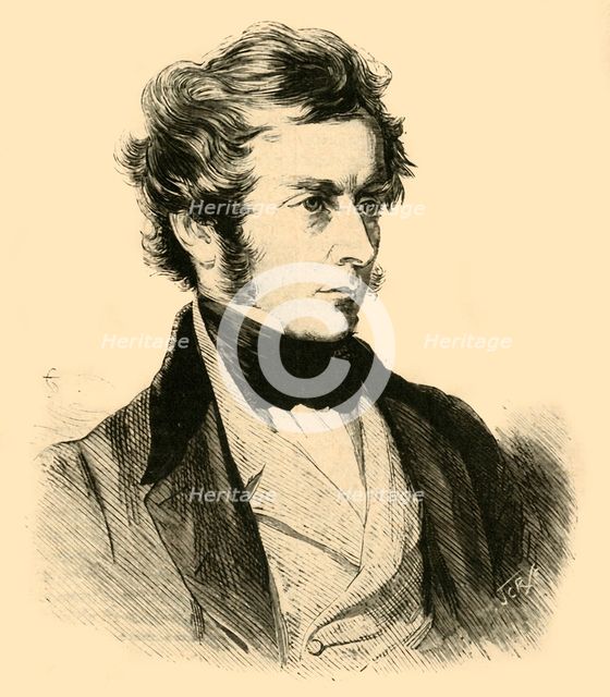 Charles Pelham Villiers, British politician and President of the Poor Law Board, c1844 (c1890). Creator: Unknown.