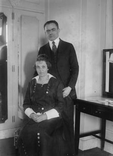 Charles Pergler & wife Ella Maria Strunc Pergler, between c1915 and c1920. Creator: Bain News Service