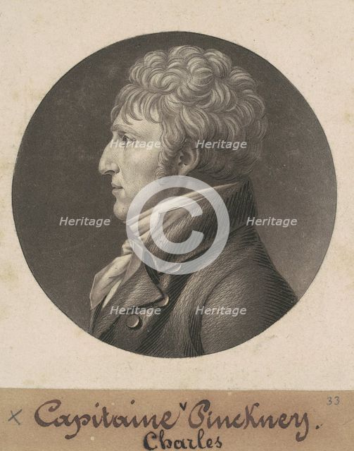 Charles Pinckney, 1806. Creator: Charles Balthazar Julien Févret de Saint-Mémin.