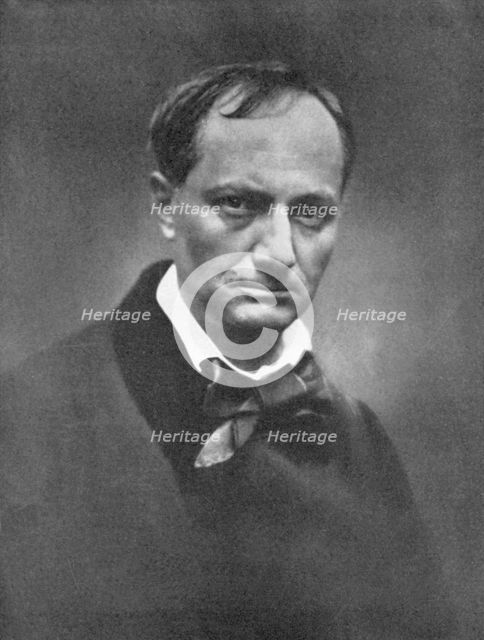 Charles Pierre Baudelaire (1821-1867), French Symbolist poet and art critic, 1864-1865. Artist: Unknown