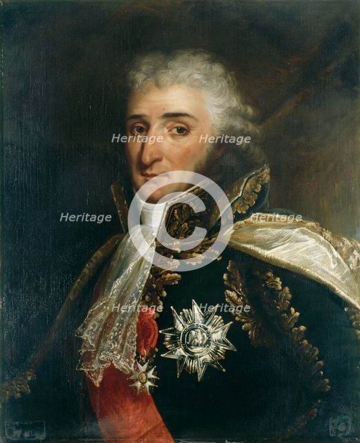 Charles Pierre François Augereau, duc de Castiglione (1757-1816), Marshal of the Empire, 1834. Creator: Lefévre, Robert (1756-1830).