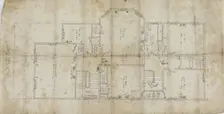 Charles R. Larrabee House, Chicago, Illinois, Second Floor Plan, c. 1863/64. Creator: Edward Burling