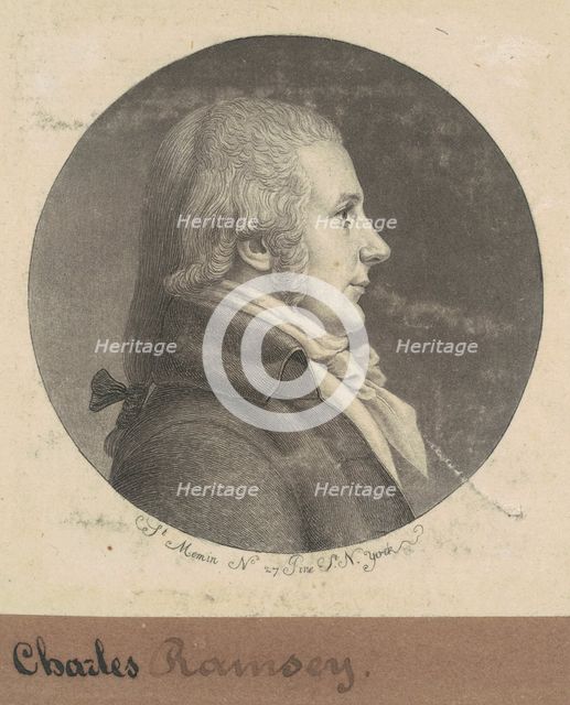 Charles Ramsay, 1797. Creator: Charles Balthazar Julien Févret de Saint-Mémin.