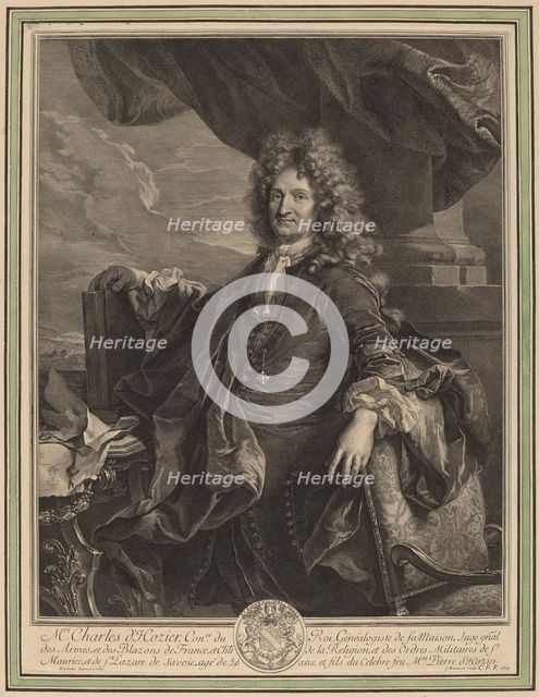 Charles-Rene d'Hozier, 1691. Creator: Gerard Edelinck.