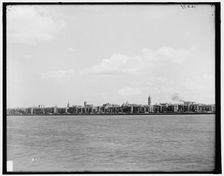Charles River and Back Bay, Boston, Mass., between 1890 and 1901. Creator: Unknown