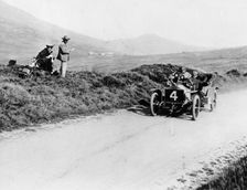 Charles Rolls on the way to winning the Isle of Man TT race in a 20 hp Rolls-Royce, 1906