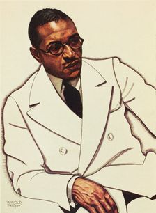 Charles S. Johnson, 1925. Creator: Winold Reiss