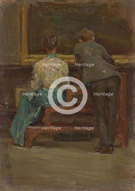 Charles Sheeler and Nina Allender, c. 1906. Creator: Morton Livingston Schamberg.