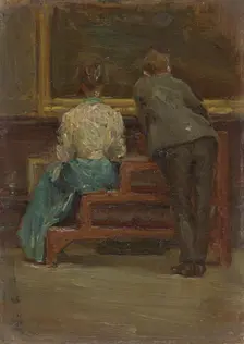 Charles Sheeler and Nina Allender, c. 1906. Creator: Morton Livingston Schamberg