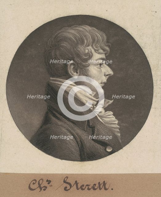 Charles Sterett, 1804. Creator: Charles Balthazar Julien Févret de Saint-Mémin.