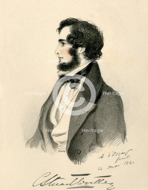 'Charles Stuart Wortley', 1840. Creator: Richard James Lane.