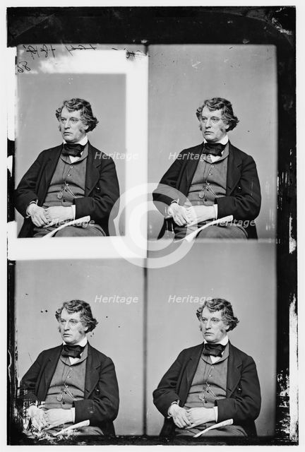 Charles Sumner of Massachusetts, between 1860 and 1875. Creator: Unknown.
