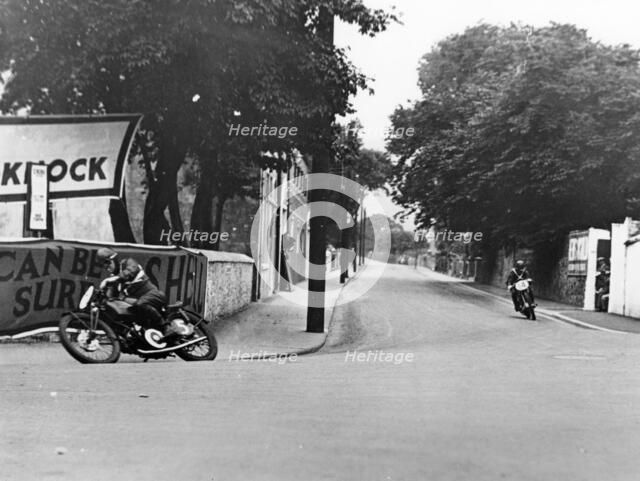Charlie Dodson on a New Imperial bike, Swords, County Dublin, Ireland, 1934. Artist: Unknown