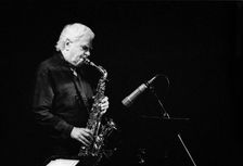 Charlie Mariano, Brecon Jazz Festival, Brecon, Powys, Wales, Aug 2002. Creator: Brian O'Connor