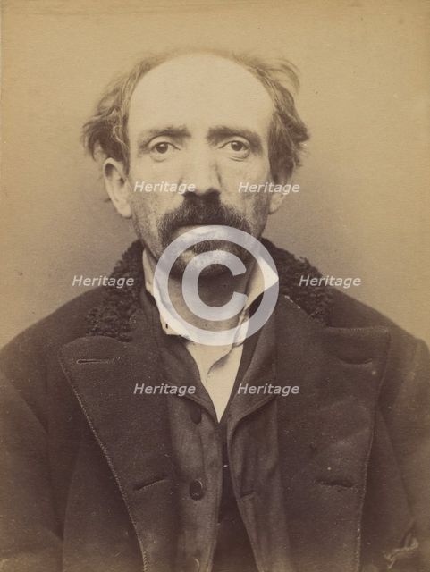 Charlier. Ernile, Frédéric. 40 ans, né à Brest (Finistère). Peintre. Vol. 18/3/94., 1894. Creator: Alphonse Bertillon.