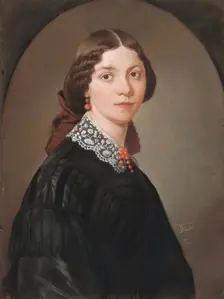Charlotta "Lotten" Lindblad (1829-1912), pianist, piano teacher, member of the Royal Academy, 1866. Creator: Maria Rohl