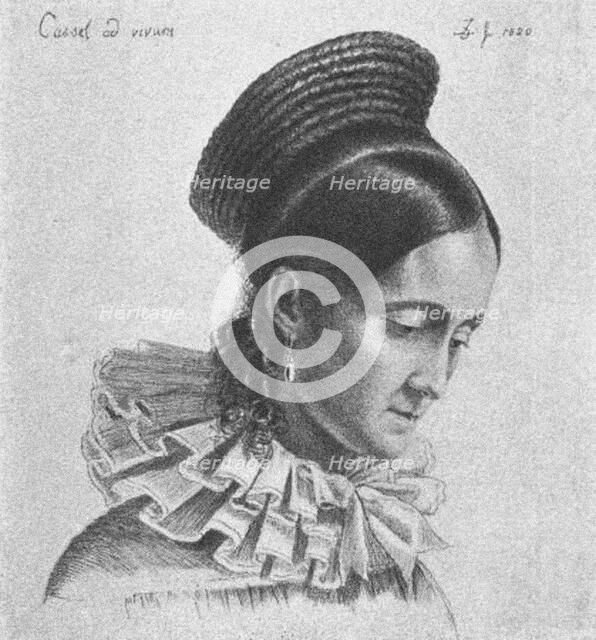 Charlotte Amalie Hassenpflug, 1820. Artist: Grimm, Ludwig Emil (1790-1863)