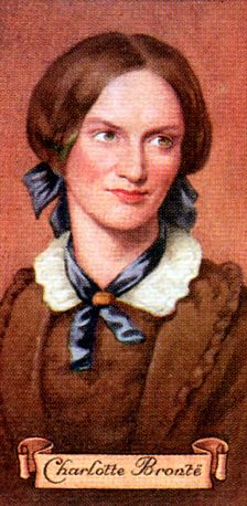 Charlotte Bronte, taken from a series of cigarette cards, 1935