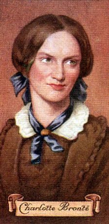 Charlotte Bronte, taken from a series of cigarette cards, 1935