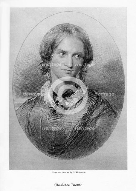 Charlotte Bronte, English novelist, 1850.Artist: George Richmond