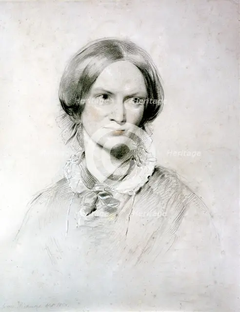 Charlotte Bronte, English novelist, 1850. Artist: George Richmond
