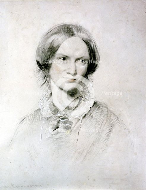 Charlotte Bronte, English novelist, 1850. Artist: George Richmond
