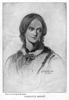 Charlotte Brontë, English novelist, 1906