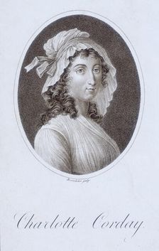 Charlotte Corday, 1804. Creator: Johann Friedrich Rosmäsler