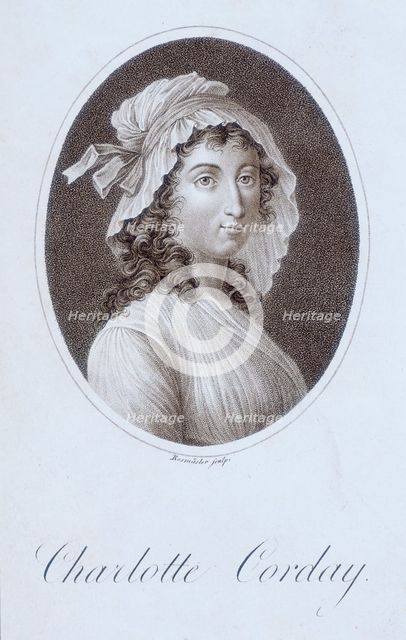 Charlotte Corday, 1804. Creator: Johann Friedrich Rosmäsler.