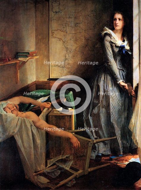 'Charlotte Corday after the murder of Marat', 1861.  Artist: Paul-Jacques-Aime Baudry