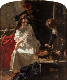 Charlotte Corday in the Prison of the Conciergerie, 1862. Creator: Ward, Edward Matthew (1816-1879)