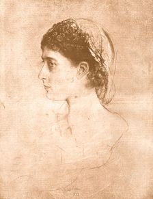 "Charlotte, Daughter of Empress Frederick" after a study of a head by Professor F. von..., 1890. Creator: Unknown