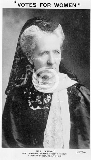 Charlotte Despard, c1909. Creator: Unknown.