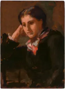 Charlotte Perkins Stetson Gilman, before 1880. Creator: Ellen Day Hale