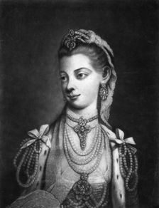 Charlotte, Queen Consort of King George III of Great Britain. Artist: Thomas Frye