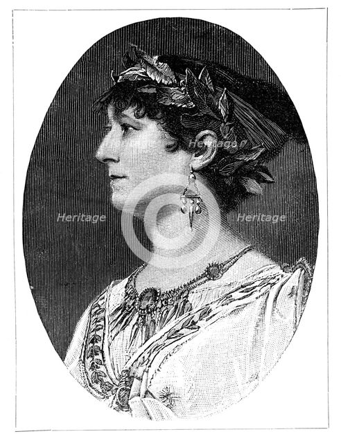 Charlotte Wolter, 19th century Austrian actress, (1900). Artist: Unknown