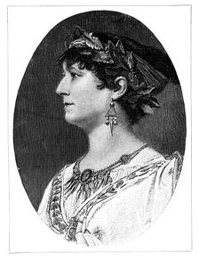 Charlotte Wolter, 19th century Austrian actress, (1900)