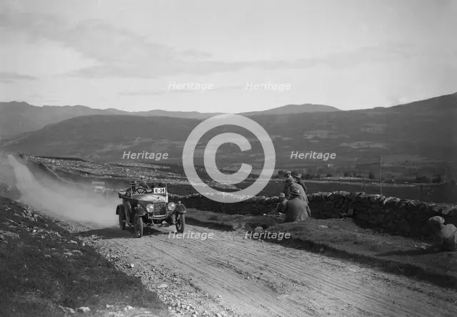 Charron-Laycock of T Shaw taking part in the Scottish Light Car Trial, 1922. Artist: Bill Brunell.