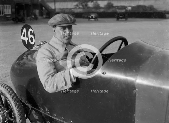 Charron-Laycock of WF Milward, JCC 200 Mile Race, Brooklands, 1921. Artist: Bill Brunell.