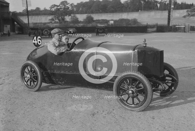 Charron-Laycock of WF Milward, JCC 200 Mile Race, Brooklands, 1921. Artist: Bill Brunell.